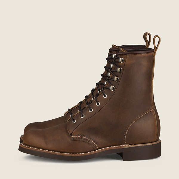 Heritage Støvler Dame - Red Wing Silversmith - Short Rough & Tough Læder - Brune - BRIPFC-052